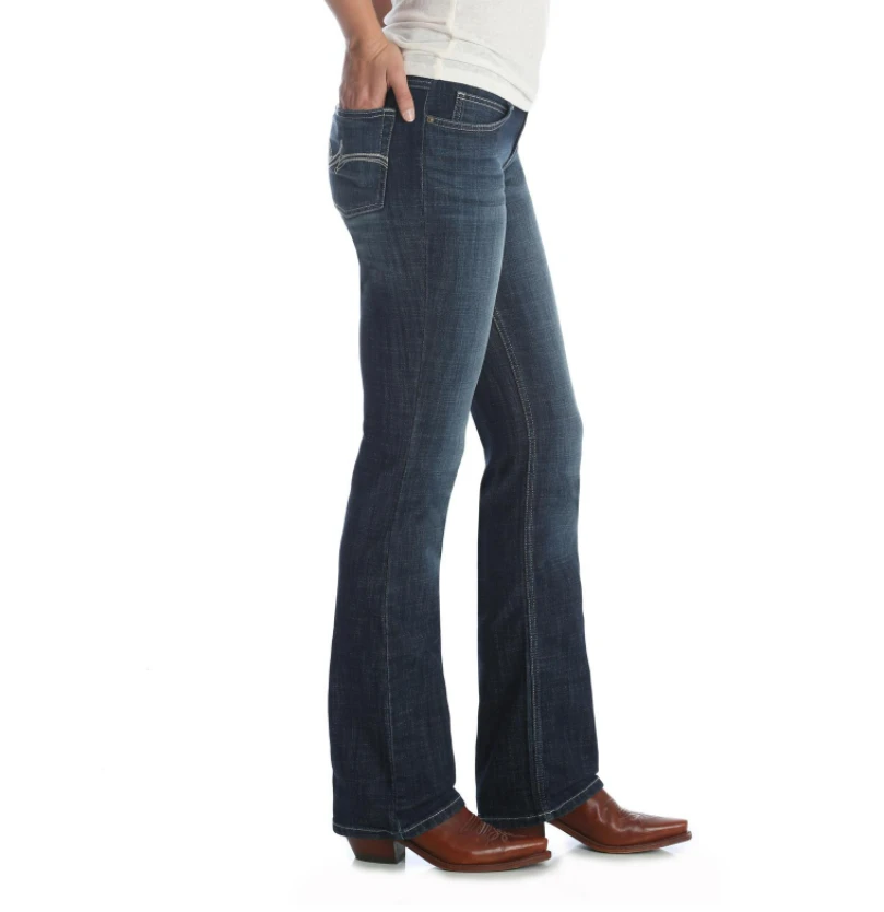 Wrangler Women's Dark Slim Boot Cut Jean 4 Wrangler Women's Dark Slim Boot Cut Jean - Image 2