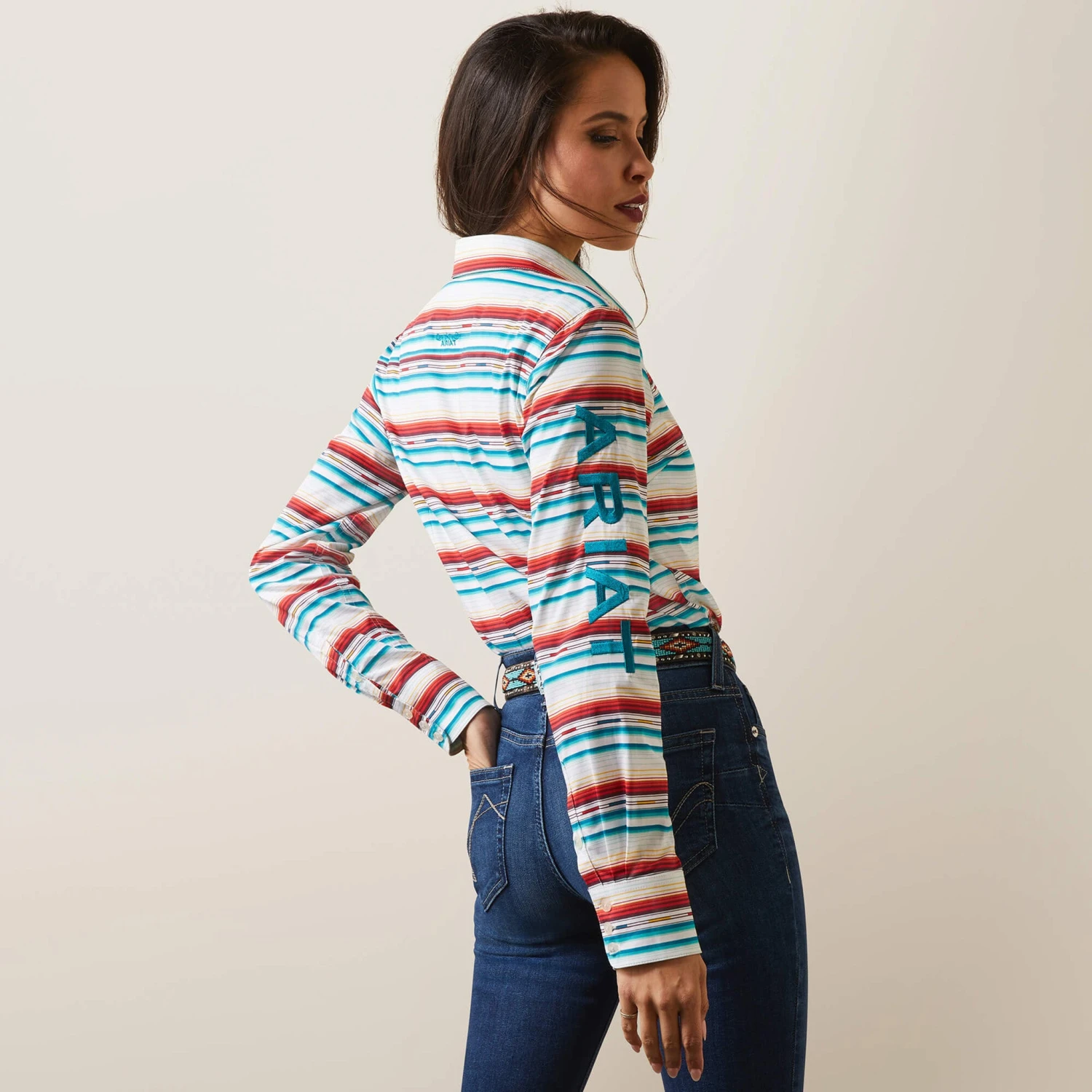 Ariat Women's Striped Shirt 4 Ariat Women's Striped Shirt - Image 2