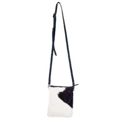 American Darling Black And White Hide Messenger Bag -Frontier Cowboy Wear 107968 C