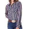 Wrangler Navy & Red Plaid Shirt -Frontier Cowboy Wear 112336535 BF01 SWBB PRD 5d41db4c a1df 433d 9160 a17845b3329d