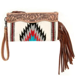 American Darling White Black Clutch -Frontier Cowboy Wear 118620 z