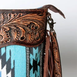 American Darling Turquoise Fringe Blanket Purse -Frontier Cowboy Wear 120063 X