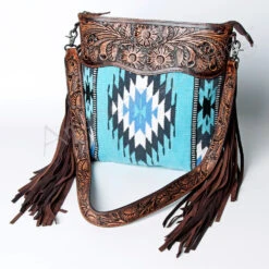 American Darling Turquoise Fringe Blanket Purse -Frontier Cowboy Wear 120063 Y