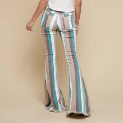 Turquoise Multi Striped Flare Jeans -Frontier Cowboy Wear 16165503 7019aadd d663 4980 afed 30b2bfe46238
