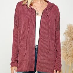 Burgundy Zip Up Hoodie -Frontier Cowboy Wear 17514120 53c30f53 79f