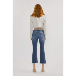 Kancan Aida Mid Rise Cropped Flare Jeans -Frontier Cowboy Wear 2528m 4 1