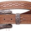 Women's Brown Rhinestone Metal Stud Belt -Frontier Cowboy Wear 6165 brn