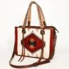 American Darling Cream & Red Aztec Tote
