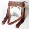 American Darling Cream & Gray Aztec Blanket Purse -Frontier Cowboy Wear ADBGZ579
