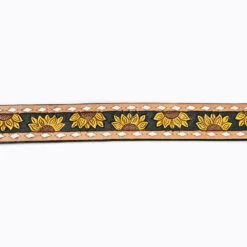 American Darling Tooled Sunflower Belt 7 American Darling Tooled Sunflower Belt -Frontier Cowboy Wear ADBLF102D