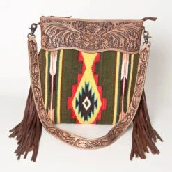 American Darling Tooled Green Aztec Bag -Frontier Cowboy Wear DSC 0279 copy