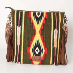 American Darling Tooled Green Aztec Bag -Frontier Cowboy Wear DSC 0282 copy