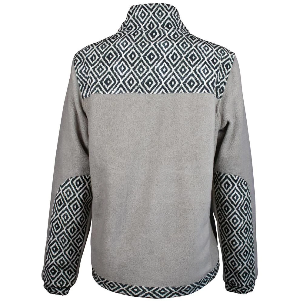 Hooey Women's Tan And Black Fleece Jacket 4 Hooey Women's Tan And Black Fleece Jacket - Image 2