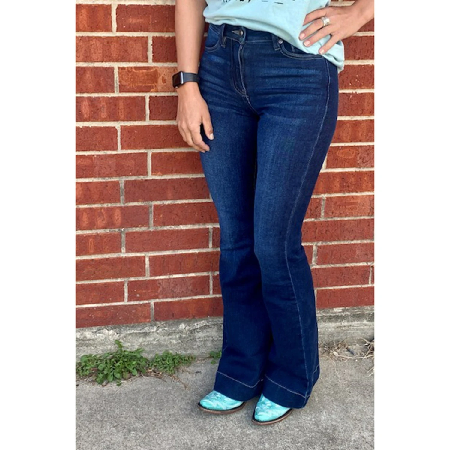 KanCan Maven Dark High Rise Trouser 3 KanCan Maven Dark High Rise Trouser