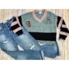 Sage/Blush Crop Sweater -Frontier Cowboy Wear IMG 8231