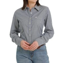 Cinch Light Blue Stripe Shirt