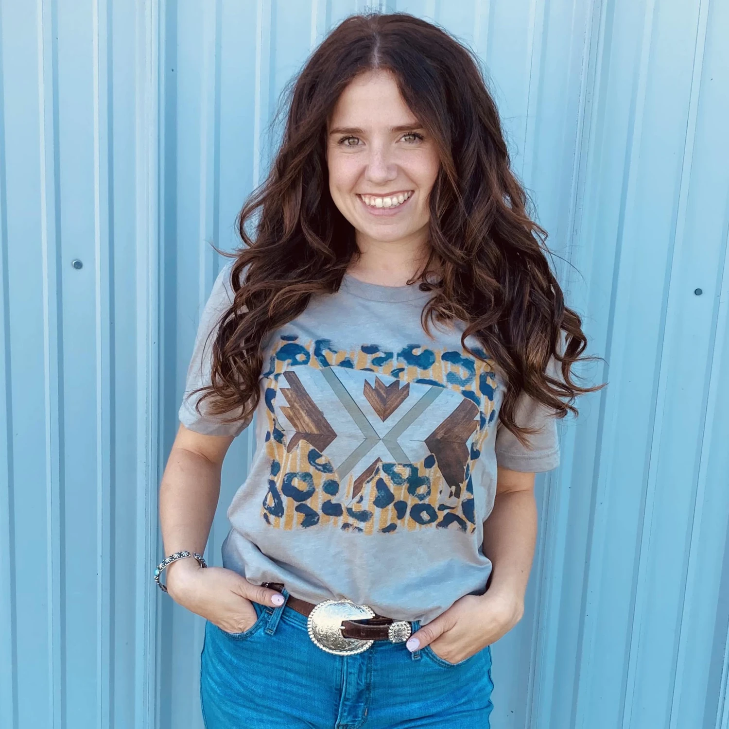 Mustard Leopard Buffalo Tee 3 Mustard Leopard Buffalo Tee