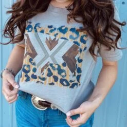 Mustard Leopard Buffalo Tee 7 Mustard Leopard Buffalo Tee -Frontier Cowboy Wear MUSTARDLEOPARDBUFFALOa