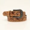 Nocona Natural Sunflower Tooled Belt 2 Nocona Natural Sunflower Tooled Belt -Frontier Cowboy Wear Nocona 1 12 Sunflower Embroidered Ladies Belt prd 78360 s n3200016081