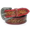 American Darling Red Tooled Belt -Frontier Cowboy Wear Picture1 b8c0207d c375 41be a829 22d96a1e79dc