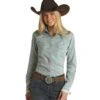 Rough Stock By Rock & Roll Cowgirl Long Sleeve Snap Western Shirt 1 Rough Stock By Rock & Roll Cowgirl Long Sleeve Snap Western Shirt -Frontier Cowboy Wear RSWSOSR0E9
