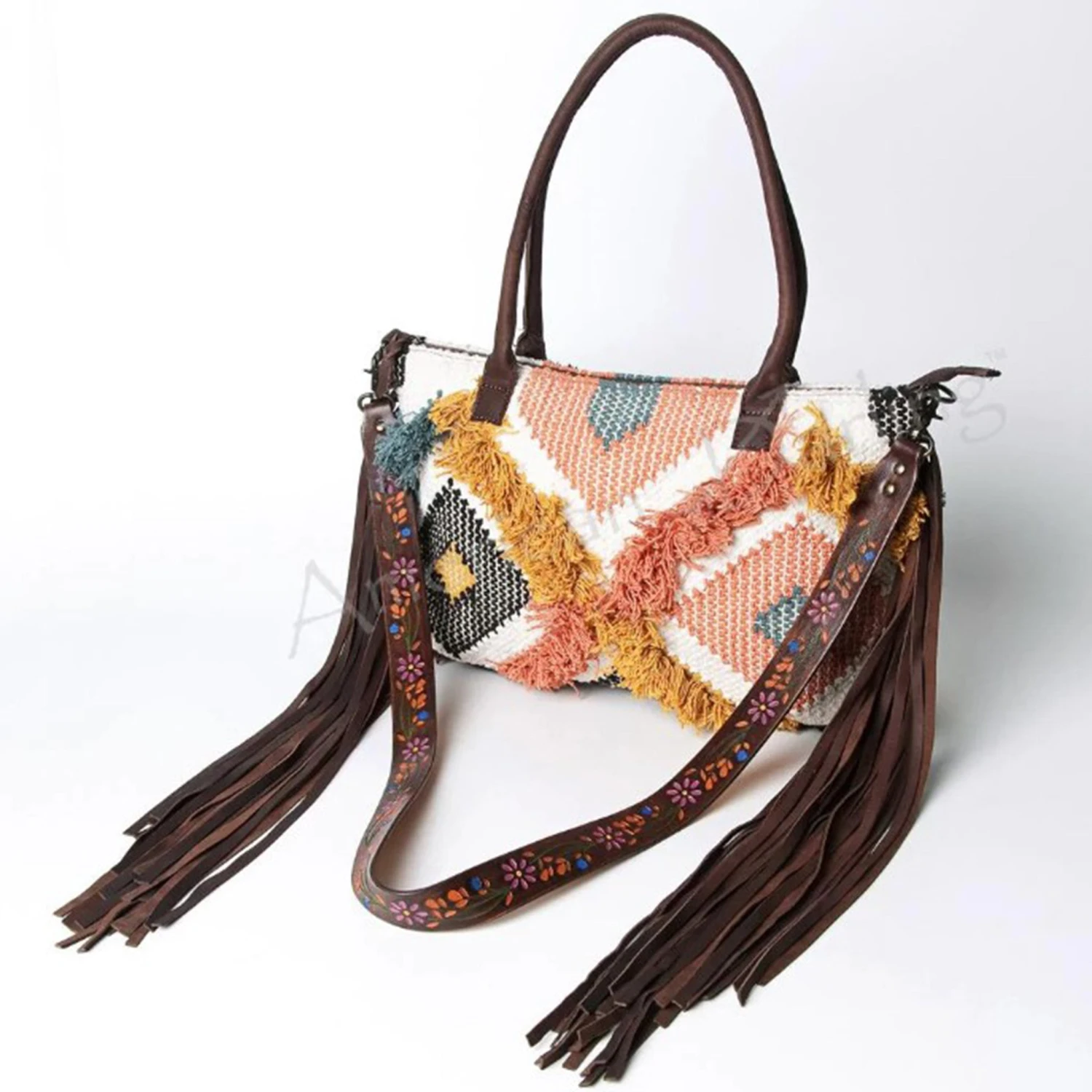 American Darling Shaggy Saddle Blanket Crossbody 3 American Darling Shaggy Saddle Blanket Crossbody