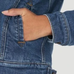 Wrangler Women's Denim Sherpa Jacket -Frontier Cowboy Wear Screenshot2023 01 06145410