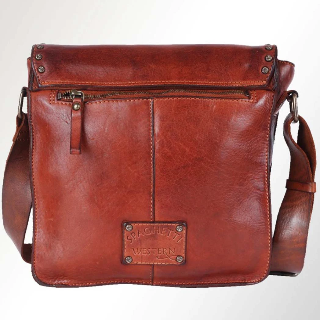 Spaghetti Western Messenger Offset Buckle Bag 4 Spaghetti Western Messenger Offset Buckle Bag - Image 2