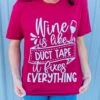 Wine Is Like Duct Tape Tee -Frontier Cowboy Wear WINEDUCTTAPEb