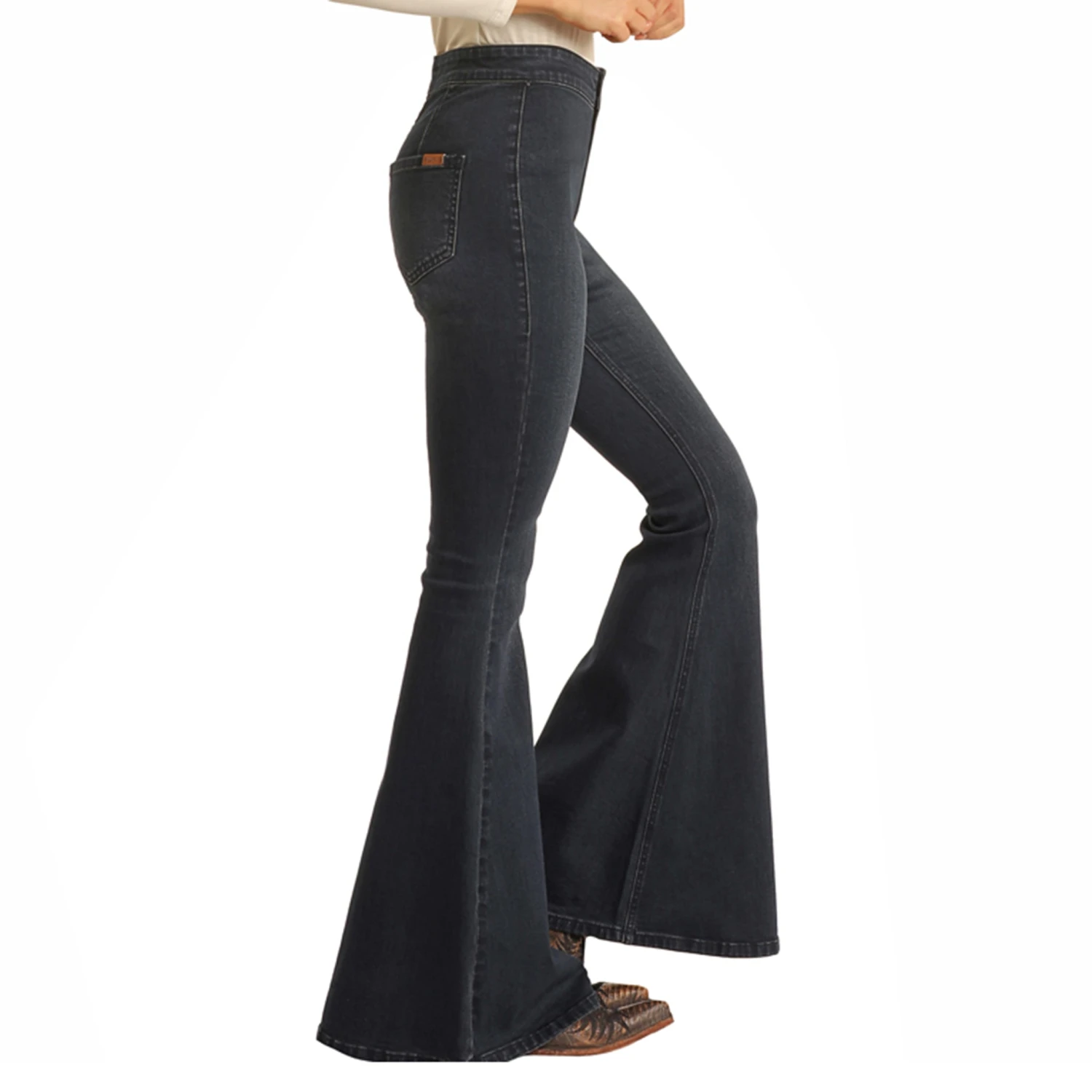 Rock & Roll Cowgirl High Rise Bell Bottom 4 Rock & Roll Cowgirl High Rise Bell Bottom - Image 2