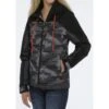 Cinch Black & Grey Aztec Ski Jacket 1 Cinch Black & Grey Aztec Ski Jacket -Frontier Cowboy Wear maj9846001 2 1510 detail