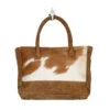 Tan And White Hide Simple Handbag 1 Tan And White Hide Simple Handbag -Frontier Cowboy Wear s 1235 1